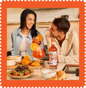 Two people enjoying Spritz Classico